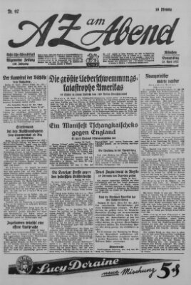 AZ am Abend (Allgemeine Zeitung) Donnerstag 28. April 1927