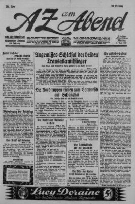 AZ am Abend (Allgemeine Zeitung) Montag 9. Mai 1927