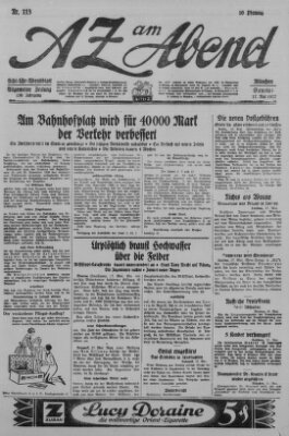 AZ am Abend (Allgemeine Zeitung) Dienstag 17. Mai 1927