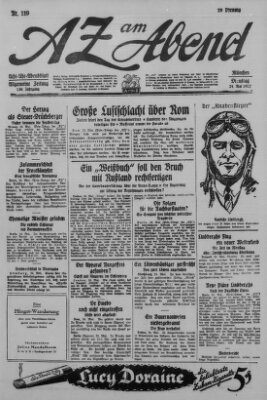 AZ am Abend (Allgemeine Zeitung) Dienstag 24. Mai 1927