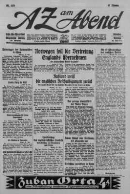 AZ am Abend (Allgemeine Zeitung) Montag 30. Mai 1927