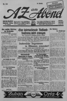 AZ am Abend (Allgemeine Zeitung) Mittwoch 15. Juni 1927