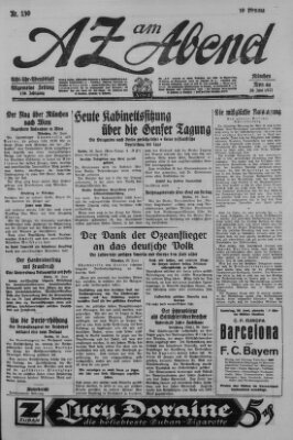 AZ am Abend (Allgemeine Zeitung) Montag 20. Juni 1927