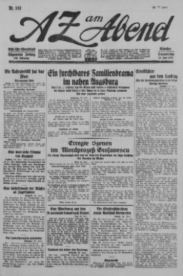 AZ am Abend (Allgemeine Zeitung) Donnerstag 23. Juni 1927