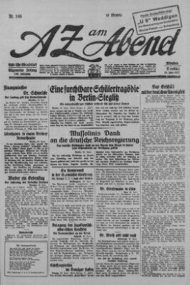 AZ am Abend (Allgemeine Zeitung) Dienstag 28. Juni 1927