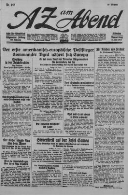 AZ am Abend (Allgemeine Zeitung) Donnerstag 30. Juni 1927