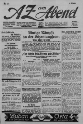 AZ am Abend (Allgemeine Zeitung) Montag 4. Juli 1927