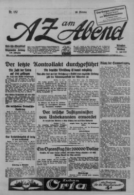 AZ am Abend (Allgemeine Zeitung) Montag 11. Juli 1927