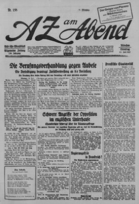 AZ am Abend (Allgemeine Zeitung) Dienstag 12. Juli 1927