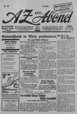 AZ am Abend (Allgemeine Zeitung) Sonntag 17. Juli 1927