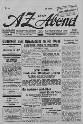 AZ am Abend (Allgemeine Zeitung) Samstag 23. Juli 1927