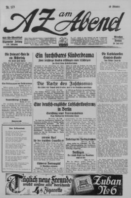 AZ am Abend (Allgemeine Zeitung) Freitag 29. Juli 1927