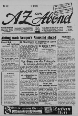 AZ am Abend (Allgemeine Zeitung) Freitag 12. August 1927