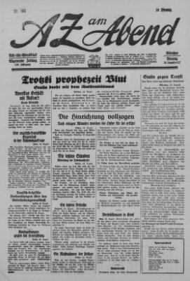 AZ am Abend (Allgemeine Zeitung) Dienstag 23. August 1927