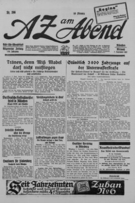 AZ am Abend (Allgemeine Zeitung) Wednesday 7. September 1927