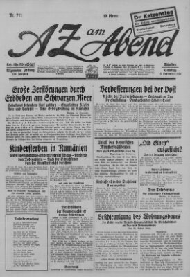 AZ am Abend (Allgemeine Zeitung) Dienstag 13. September 1927