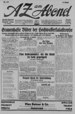 AZ am Abend (Allgemeine Zeitung) Dienstag 27. September 1927