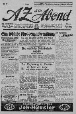 AZ am Abend (Allgemeine Zeitung) Donnerstag 6. Oktober 1927