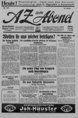 AZ am Abend (Allgemeine Zeitung) Dienstag 11. Oktober 1927