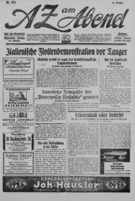 AZ am Abend (Allgemeine Zeitung) Sonntag 30. Oktober 1927