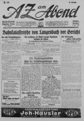 AZ am Abend (Allgemeine Zeitung) Dienstag 8. November 1927