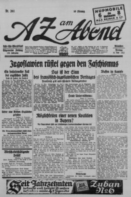 AZ am Abend (Allgemeine Zeitung) Freitag 11. November 1927