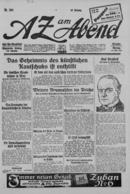 AZ am Abend (Allgemeine Zeitung) Montag 14. November 1927