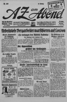 AZ am Abend (Allgemeine Zeitung) Montag 21. November 1927