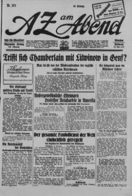 AZ am Abend (Allgemeine Zeitung) Mittwoch 23. November 1927