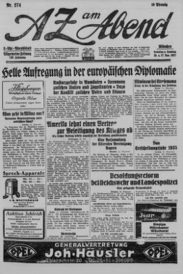 AZ am Abend (Allgemeine Zeitung) Samstag 26. November 1927