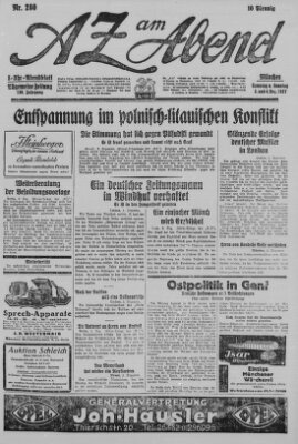 AZ am Abend (Allgemeine Zeitung) Sunday 4. December 1927