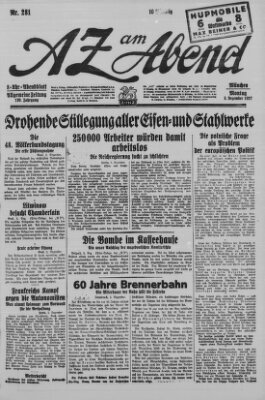 AZ am Abend (Allgemeine Zeitung) Montag 5. Dezember 1927