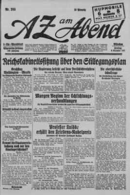 AZ am Abend (Allgemeine Zeitung) Freitag 9. Dezember 1927