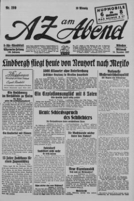 AZ am Abend (Allgemeine Zeitung) Mittwoch 14. Dezember 1927