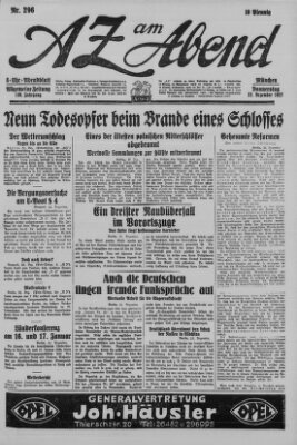 AZ am Abend (Allgemeine Zeitung) Donnerstag 22. Dezember 1927