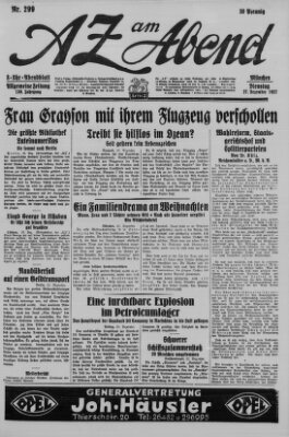 AZ am Abend (Allgemeine Zeitung) Dienstag 27. Dezember 1927