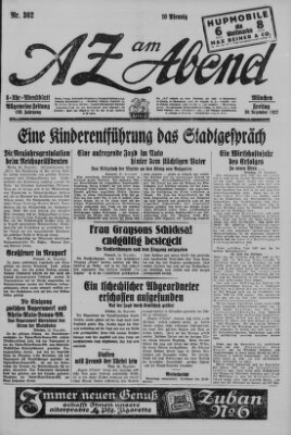 AZ am Abend (Allgemeine Zeitung) Freitag 30. Dezember 1927