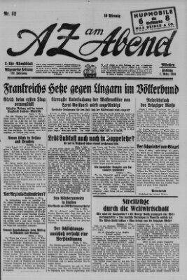 AZ am Abend (Allgemeine Zeitung) Freitag 2. März 1928