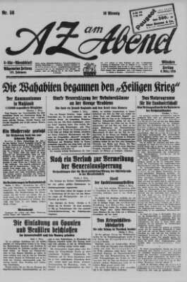 AZ am Abend (Allgemeine Zeitung) Freitag 9. März 1928