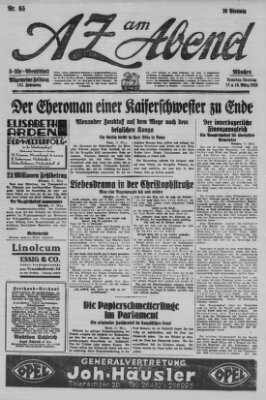 AZ am Abend (Allgemeine Zeitung) Samstag 17. März 1928