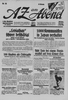 AZ am Abend (Allgemeine Zeitung) Dienstag 10. April 1928