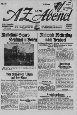 AZ am Abend (Allgemeine Zeitung) Dienstag 17. April 1928