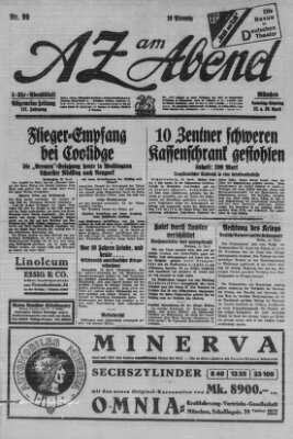 AZ am Abend (Allgemeine Zeitung) Samstag 28. April 1928