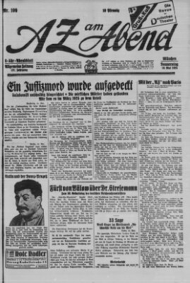 AZ am Abend (Allgemeine Zeitung) Donnerstag 10. Mai 1928