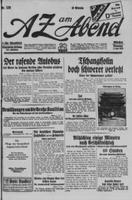 AZ am Abend (Allgemeine Zeitung) Dienstag 5. Juni 1928