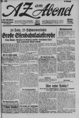 AZ am Abend (Allgemeine Zeitung) Montag 11. Juni 1928