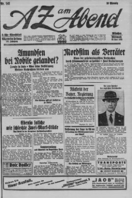 AZ am Abend (Allgemeine Zeitung) Mittwoch 20. Juni 1928