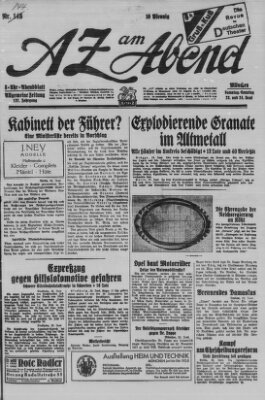 AZ am Abend (Allgemeine Zeitung) Sonntag 24. Juni 1928