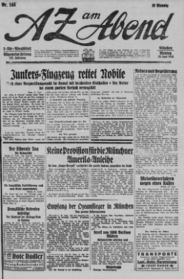 AZ am Abend (Allgemeine Zeitung) Montag 25. Juni 1928