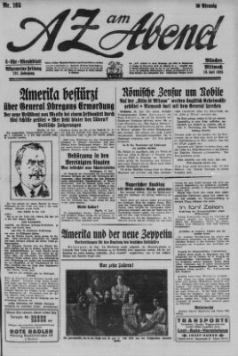 AZ am Abend (Allgemeine Zeitung) Mittwoch 18. Juli 1928